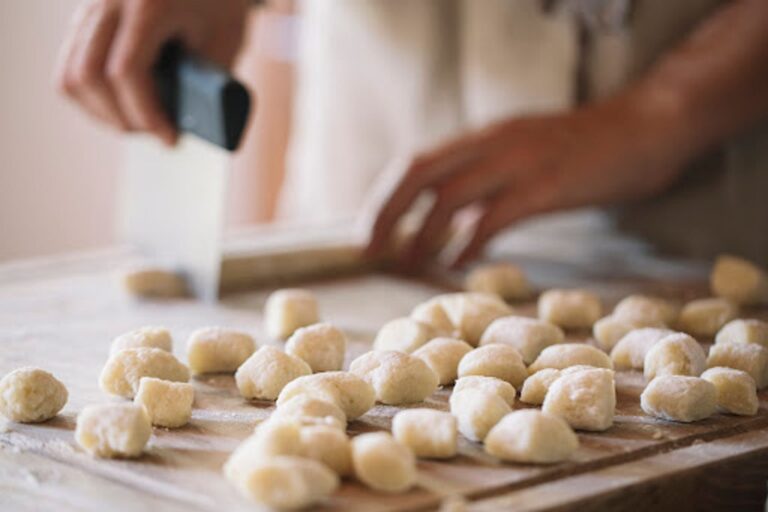 Freshly made dumplings from the Dumpling Masterclass